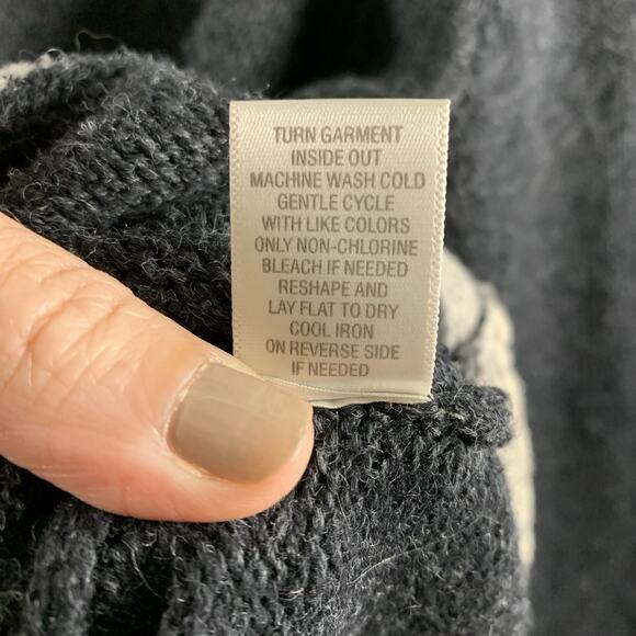 Womens Hand Embroidered Novelty Cardigan Sweater Sz XL  Winter Holiday Festive - Picture 10 of 12